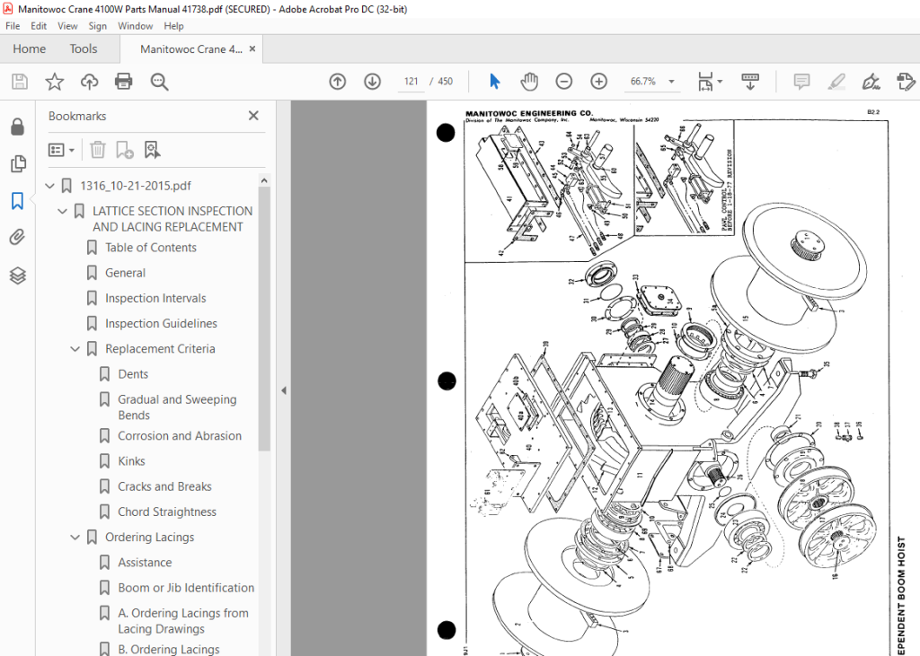 Manitowoc Crane 4100W Parts Manual 41738 - PDF DOWNLOAD - HeyDownloads ...