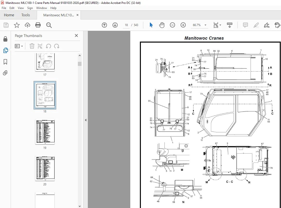 Manitowoc Crane MLC100-1 Parts Manual SN 91001035 - PDF DOWNLOAD - Image 4