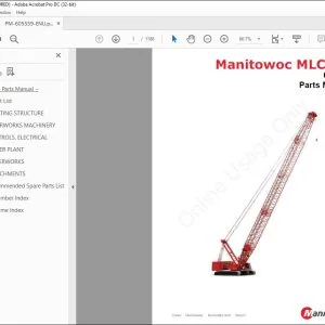 Manitowoc Crane MLC300 Parts Manual 605559 - PDF DOWNLOAD