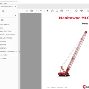 Manitowoc Crane MLC300 Parts Manual 605562 - PDF DOWNLOAD