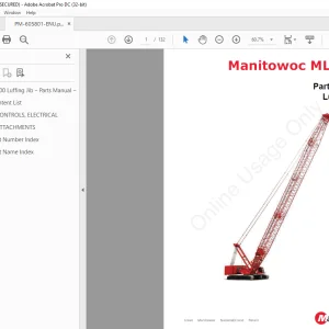 Manitowoc Crane MLC300 Parts Manual 605801 PDF