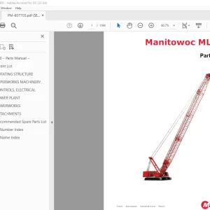 Manitowoc Crane MLC300 Parts Manual SN 607703 - PDF DOWNLOAD