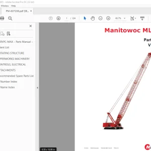 Manitowoc Crane MLC300 VPC-MAX® Parts Manual 607206 PDF