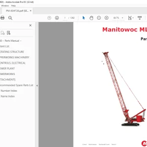 Manitowoc Crane MLC650 Parts Manual 604726  PDF