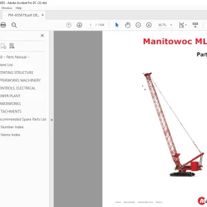 Manitowoc Crane MLC650 Parts Manual 605679 - PDF DOWNLOAD
