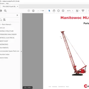Manitowoc Crane MLC650 Parts Manual 606016 - PDF DOWNLOAD