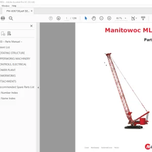 Manitowoc Crane MLC650 Parts Manual 606738 - PDF DOWNLOAD