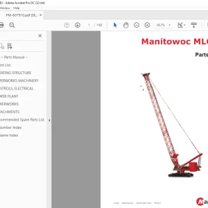 Manitowoc Crane MLC650 Parts Manual 607910 - PDF DOWNLOAD