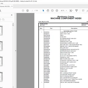 Manitowoc Crane MLC650 Parts Manual SN 6501033 - PDF DOWNLOAD