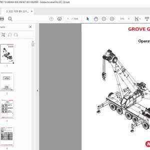 Manitowoc Grove Crane GMK5150L Operating Manual 3302709 PDF