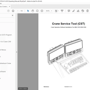 Manitowoc MLC300 MLC650 Crane Service Tool Operation Manual PDF