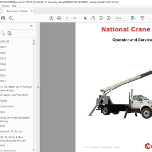 Manitowoc National Crane 400B Operator & Service Manual - PDF DOWNLOAD