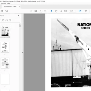 Manitowoc National Crane 500B Series Operating Manual - PDF DOWNLOAD