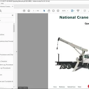Manitowoc National Crane 600E-2 Operator Manual - PDF DOWNLOAD