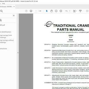 Manitowoc Traditional 3000W Parts Manual SN 30239 - PDF DOWNLOAD