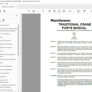 Manitowoc Traditional Crane 3900 Parts Manual SN 39303 - PDF DOWNLOAD