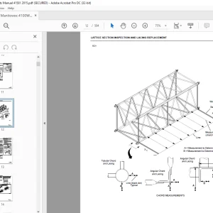 Manitowoc Traditional Crane 4100W Parts Manual SN 41581 - PDF DOWNLOAD