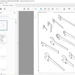 Manitowoc Traditional Crane 4100W Parts Manual SN 41668 - PDF DOWNLOAD