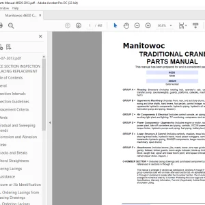 Manitowoc Traditional Crane 4600 Parts Manual SN 46529 - PDF DOWNLOAD