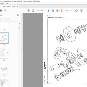 Manitowoc Traditional Crane 6000W Parts Manual SN 60002 PDF