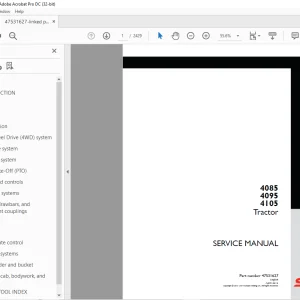 STEYR 4085 4095 4105 Tractor Service Manual 47531627 - PDF DOWNLOAD
