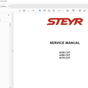 STEYR 6150 CVT 6165 CVT 6175 CVT Service Manual 47936464 - PDF DOWNLOAD