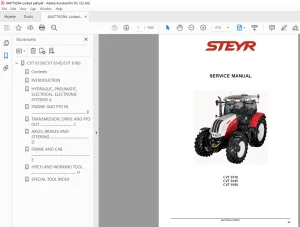 STEYR CVT 6130 CVT 6145 CVT 6160 Service Manual 84477629A - PDF DOWNLOAD