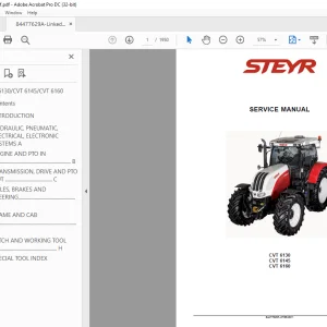 STEYR CVT 6130 CVT 6145 CVT 6160 Service Manual 84477629A - PDF DOWNLOAD