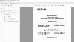STEYR KOMPAKT 4055 S 4065 S Service Manual 84419887A - PDF DOWNLOAD