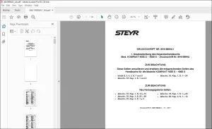 STEYR KOMPAKT 4055 S 4065 S des Reparaturhandbuchs 84419894A1 PDF