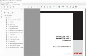 STEYR KOMPAKT 4055S KOMPAKT 4065S Traktoren WARTUNGSHANDBUCH 84419894A PDF
