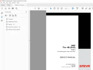 STEYR NEF Tier 4B (final) Engine Service Manual 47606132 - PDF DOWNLOAD