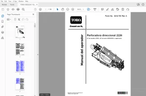 TORO Perforadora direccional 2226 Manual del operador PDF