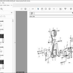 Volvo Penta 230A 230B 250A 250B B230 B230E B230F B230FB B230FX Parts Manual PDF