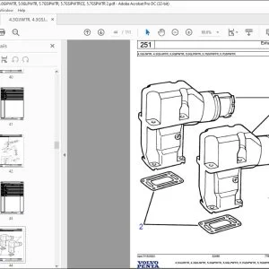 Volvo Penta 4.3GIJWTR 4.3GSJWTR 5.0GiPWTR 5.0GLPWTR 5.7GSIPWTR 5.7GSPWTR Parts Manual PDF