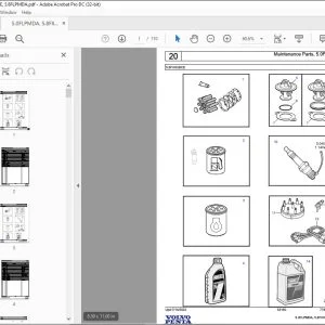Volvo Penta 5.0FLPMDA, 5.8FIIHUBCE, 5.8FLPMDA Parts Manual PDF