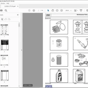 Volvo Penta 5.0GXi-270-R Marine Gasoline Engine Parts Manual PDF