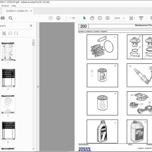 Volvo Penta 5.0GXi-F, 5.0GXi-FF, 5.0OSi-F, 5.0OSi-FF Parts Manual PDF