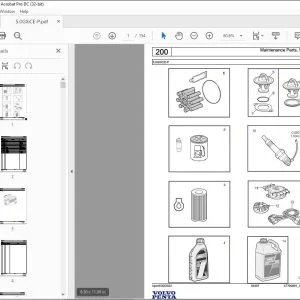 Volvo Penta 5.0GXiCE-P Marine Gasoline Engine Parts Manual PDF