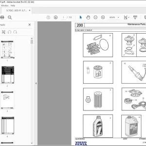 Volvo Penta 5.7GiC-300-P, 5.7GXiC-P Marine Gasoline Engine Parts Manual PDF