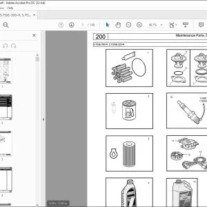 Volvo Penta 5.7GiE-300-R, 5.7GXiE-320-R Marine Gasoline Engine Parts Manual PDF