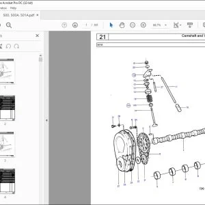 Volvo Penta 500, 500A, 501A Marine Gasoline Engine Parts Manual PDF