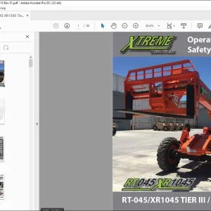 Xtreme RT-045 / XR1045 TIER III / ZF Operation & Safety Manual PDF