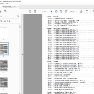 Xtreme Telehandler XR1534 T3 Forklift Parts Manual - PDF DOWNLOAD