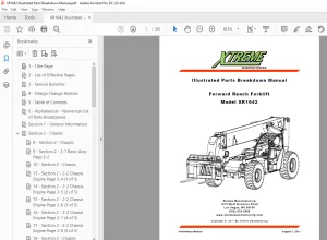 Xtreme Telehandler XR1642 Forklift Parts Manual - PDF DOWNLOAD