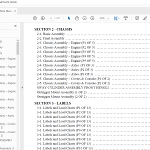 Xtreme Telehandler XR2045 Forklift Parts Manual - PDF DOWNLOAD