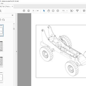 Xtreme Telehandler XR842 TIER 2 (2006) Forklift Parts Manual PDF