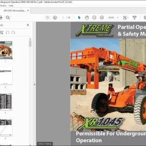 Xtreme XR1045 Partial Operation & Safety Manual 24905-002 PDF