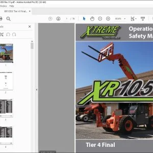Xtreme XR1055 Tier 4 Final Operation & Safety Manual PN 24955-000 PDF