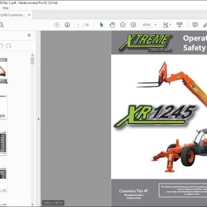 Xtreme XR1245 Cummins Tier 4F Operation & Safety Manual PN 24906-003 PDF